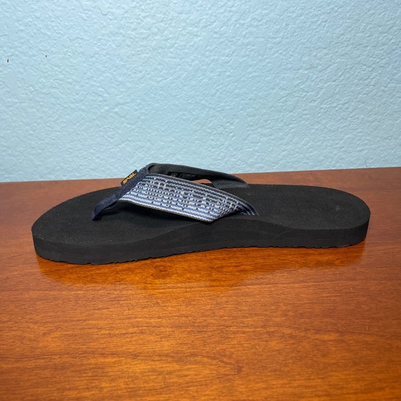 Mens Teva Mush II Flip Flops #4168 Blue Black Sz 12 Nice Sandals! Blue Black - Picture 10 of 10